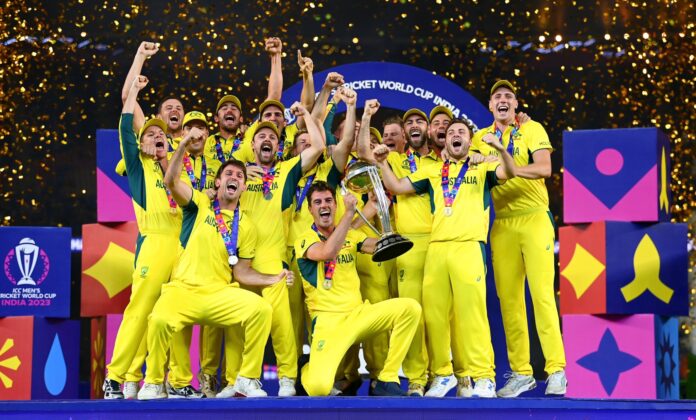 Australia team's celebration after winning the World Cup