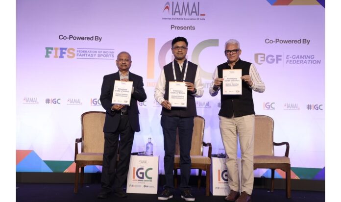 The Voluntary Code of Ethics for Online Gaming Intermediaries signed by IAMAI, FIFS, EGF and AIGF was officially launched at the Indian Gaming Convention