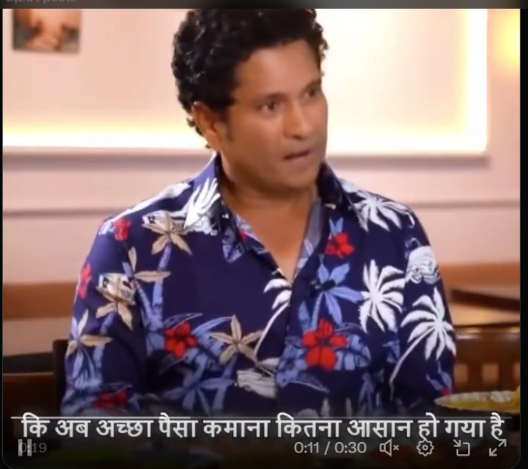 Deep Fake: सचिन तेंदुलकर के डीप फेक विडियो पर एक्शन, स्काईवर्ड एविएटर क्रेस्ट पर एफआईआर