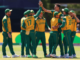 South Africa team in T20 Semifinal