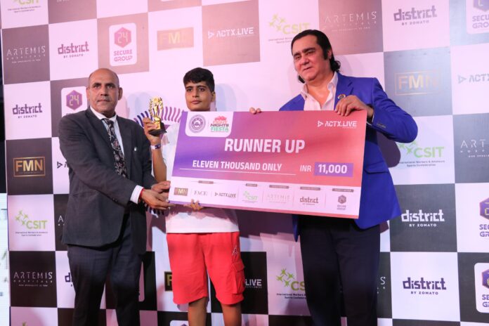 Rohit Rajpal of Indian Olympic Association giving award to the winner of boxing competition held under the banner of IABF in Delhi